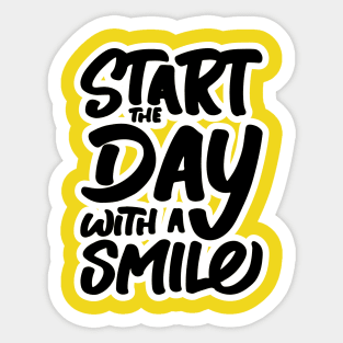 Start The Day With a Smile Sticker